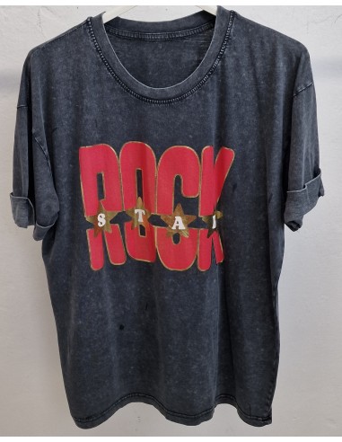 Camiseta rock lavada